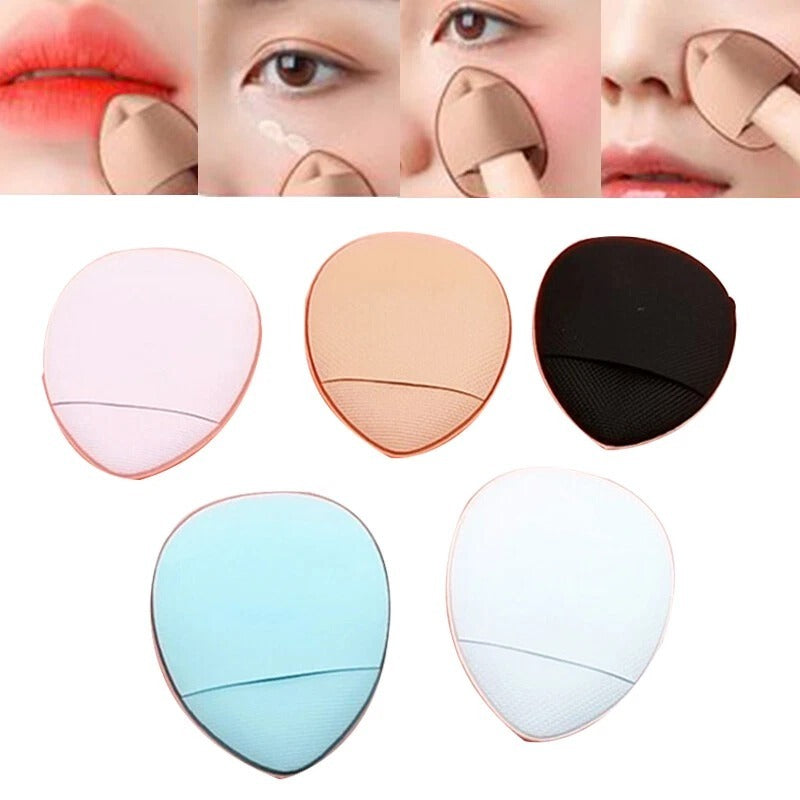 12pcs Mini Finger Powder Puff Set Air Cushion Sponge Concealer Foundation Makeup