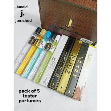 J. Pen Long Lasting Fragrance Pocket Perfume Set - 5 Pcs Unisex Black Liquid Perfume