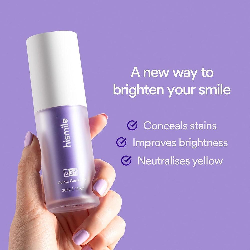 Teeth Whitening V34 Colour Corrector Serum - Purple Toothpaste