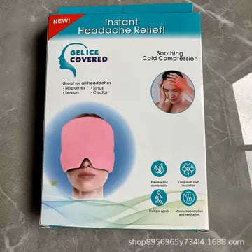 Headache Relief Ice Bag Head Cover Cold & Heat Therapy